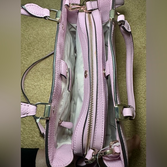 Kate Spade Lavender Leila Satchel Bag Quartz Pink - Picture 5 of 8